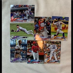 7 TOPPS baseball cards